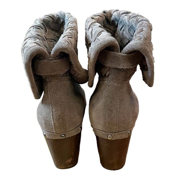 UGG Lynnea Arroyo Weave Chestnut Bootie Size 9 Beige Suede 2 Ways To Wear - Picture 3 of 12